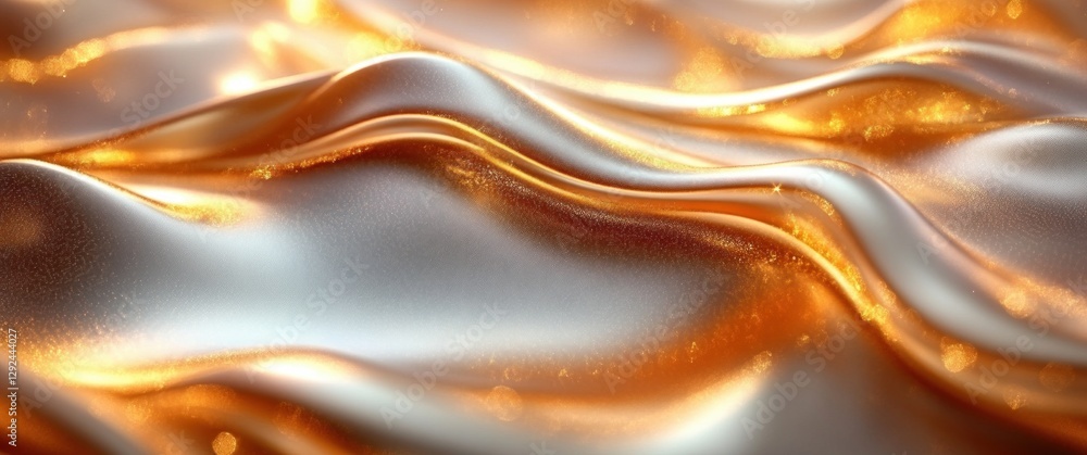 Leinwandbilder luxurious gold background with smooth curves and soft gradient light for elegant modern design