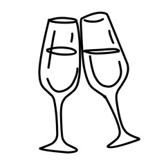 Minimal wedding icon set