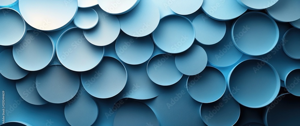 Poster futuristic abstract design with circles and geometric shapes for technology background