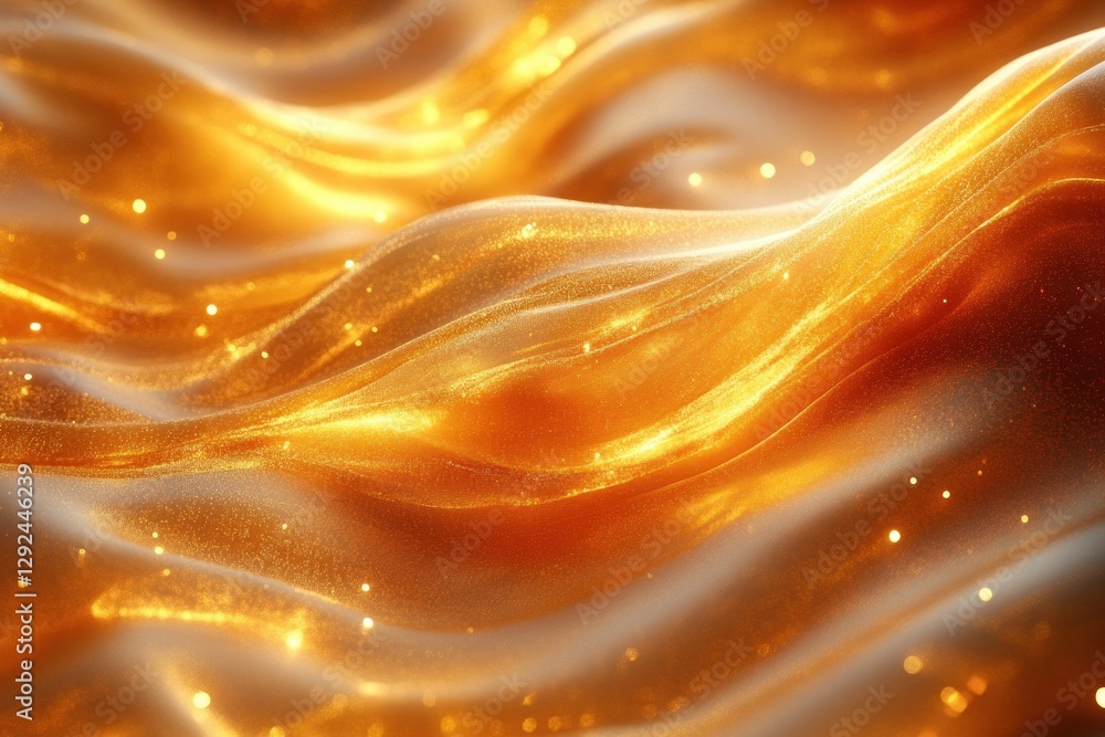Aufkleber Luxurious Gold Background with Abstract Patterns Elegant Design Texture Light Metallic Wallpaper Graphic Digital Art