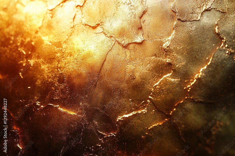 Poster Luxurious Gold Background Texture with Soft Light Abstract Patterns for Elegant Wallpaper and Graphic Design
