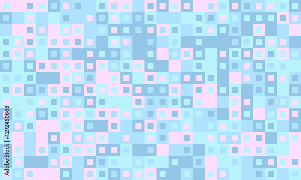 Aufkleber symmetrical cube design with soft colours. perfect for contemporary textiles, repeat prints, and orn
