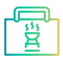 sign Line Gradient Icon