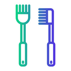brush Line Gradient Icon