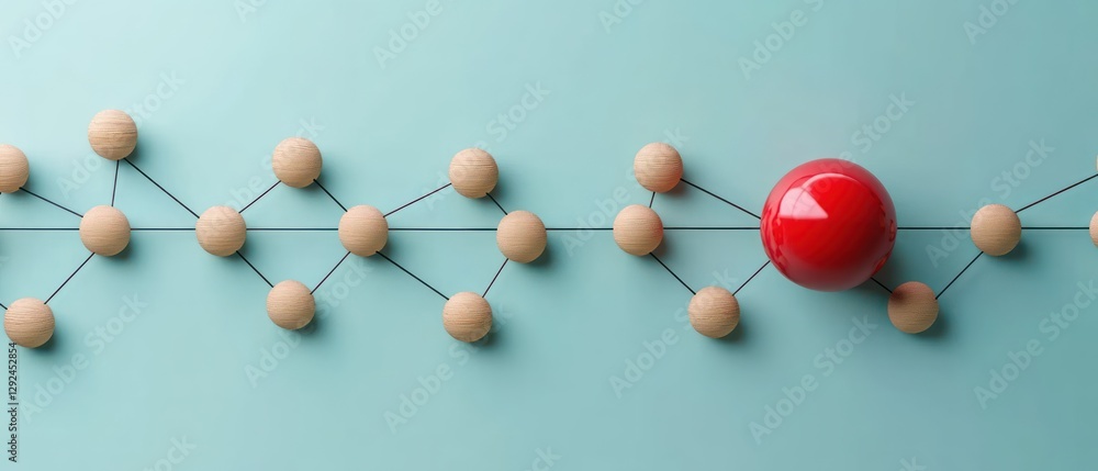 Aufkleber user connection and teamwork structure in business network design