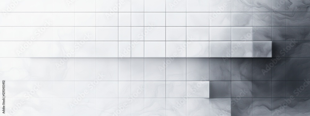 Poster minimalist white gray pattern background for business presentation soft light waffle grid abstract
