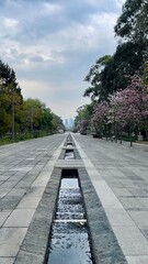 City park in the evening