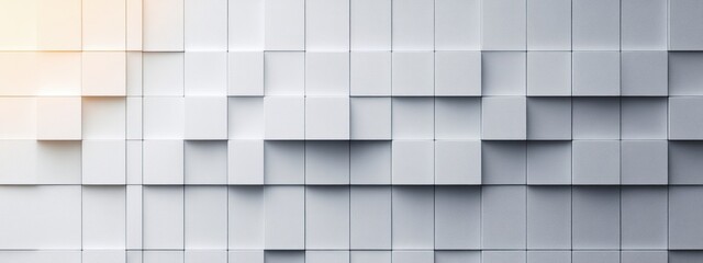 Minimalist White Gray Background with Geometric Squares for Business Presentation and Modern Design