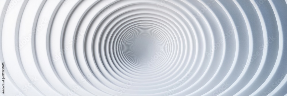Poster 3d white rippling circles soft shadows minimalist abstract pattern neumorphism elegant design