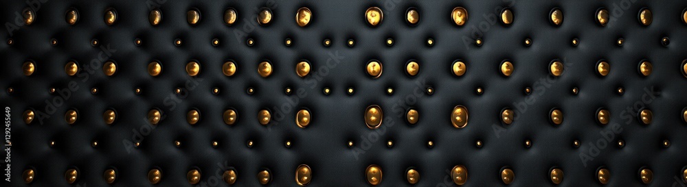 Poster luxurious black and gold abstract background modern elegant design with yellow dots and geometric pa