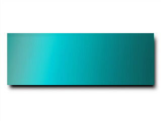 Gradient Cyan Rectangle on White Background
