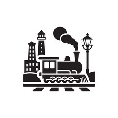 train icon design template vector