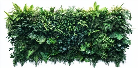 Lush Green Tropical Wall
