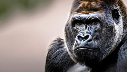 Fototapeta premium Close-Up of a Gorilla