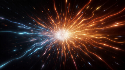 Fototapeta premium Light, energy, effects