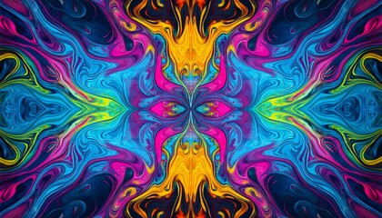 abstract mirrored colorful background