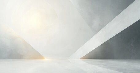Abstract Gray Background with Diagonal Lines and Soft Light for Modern Design