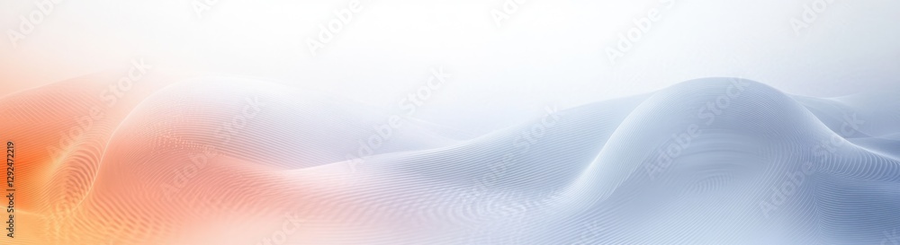 Aufkleber abstract minimalist design with soft curves and gradients for elegance and serenity