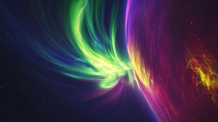 Earth's magnetic field shifts dramatically, aurora glows in the background, revealing scientific discovery.