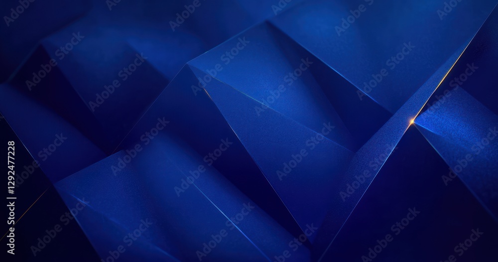 Poster dynamic blue abstract background with geometric shapes and soft lighting for business presentations 