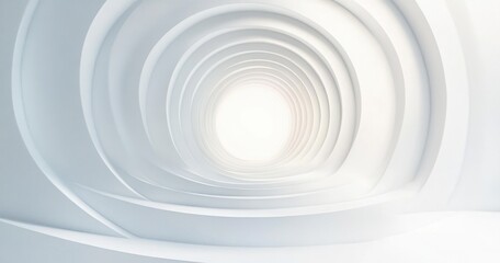 Fototapeta premium Minimalist Abstract Circles Soft White Tones Modern Design Elegant Background