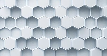 Fototapeta premium Minimalistic Hexagonal Pattern with Light Gray Background and Soft Lighting for Modern Abstract Design