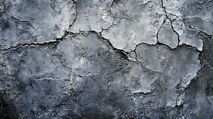 Obraz premium Close-up of a textured concrete wall with intricate surface details, subtle cracks, and variations in tone, ideal for architectural and design backgrounds