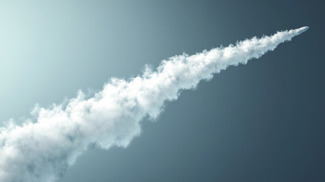 Rocket trail, airplane smoke, plane or air jet clouds, white contrail lines. Vapor effect in sky, spray straight and curve tracks isolated elements on transparent background, Realistic 3d vector set