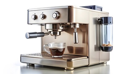 Espresso Machine with Cup of Coffee