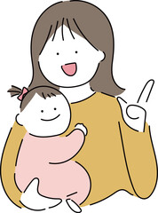 色々なお母さんと赤ちゃん「そんな時は」_ナチュラル