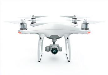 A fleet of advanced white drones, each equipped with a high-definition camera for capturing smooth, professional aerial footage