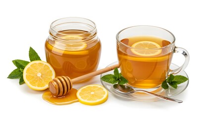 tea with lemon and honey