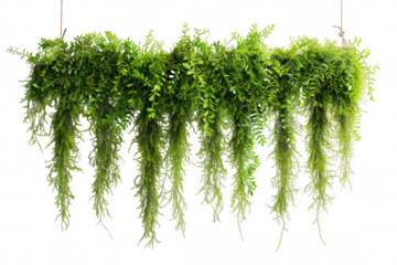 Hanging Spanish Moss on white background. Isolated