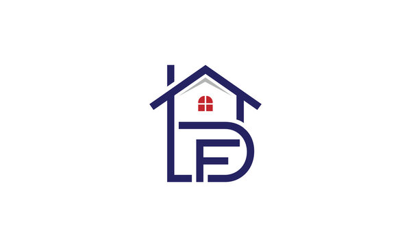 LFD real estate minimalistic monogram logo design