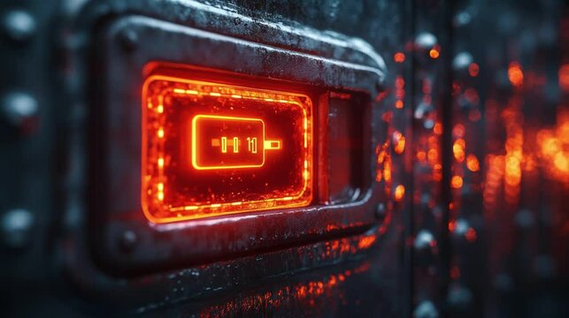 A digital shield deflecting various cyber threats while protecting encrypted data 62