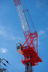 建設現場のクレーン