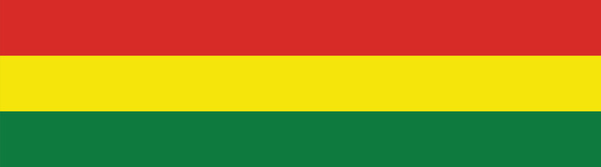 Bolivia flag long banner digital vector illustration