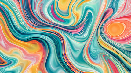 Colorful Abstract Swirling Marble Pattern Background

