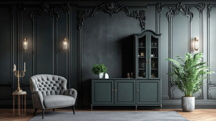 An empty room with wooden floors and white walls