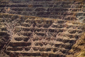 The lavender pit copper and turquoise mine in Bisbee Arizona