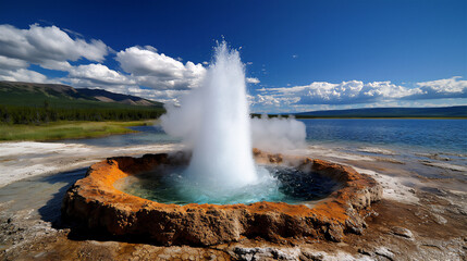  geyser's water spray