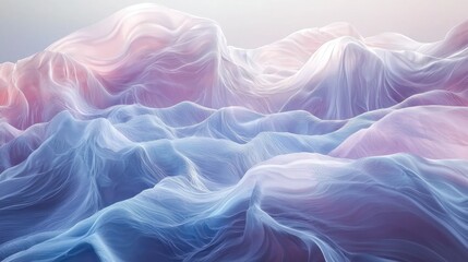 Fototapeta premium Abstract water background with smooth flowing waves, creating a tranquil and soothing visual effect
