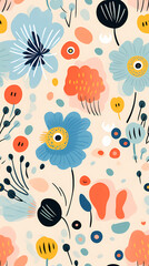 abstract flower and flower pattern graphic poster background