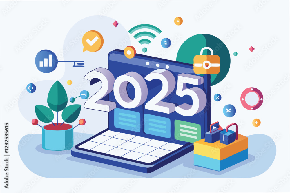 Leinwandbilder digital marketing concepts illustrated with vibrant graphics showcasing mobile applications and onli