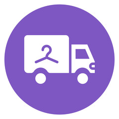 Minimalist Line Art Circular Laundry Service Icon