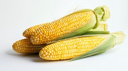 Corns against a white background.