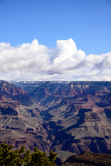 grand canyon landscape with clouds in Arizona