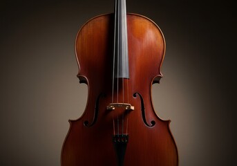 Fototapeta premium Acoustic elegance, Close-up of a meticulously crafted cello instrument