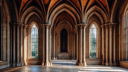 Obraz premium Elegant gothic architecture frame for visual displays