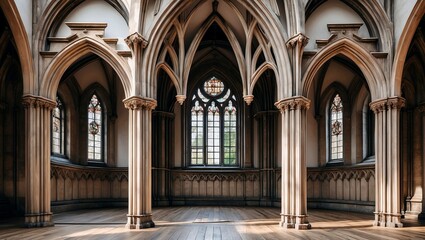Obraz premium Elegant gothic architecture frame for visual masterpieces